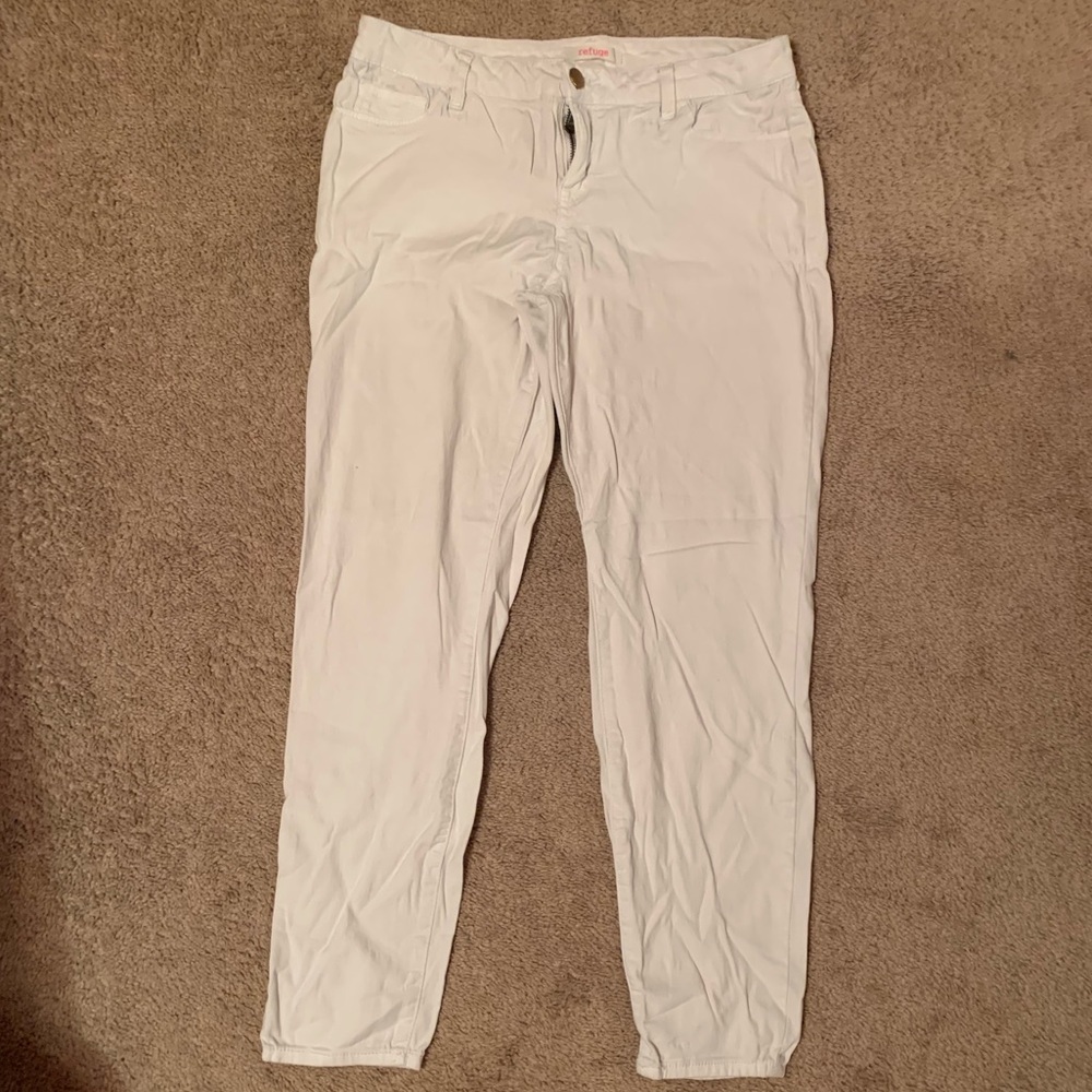White cotton “jeans”/leggings